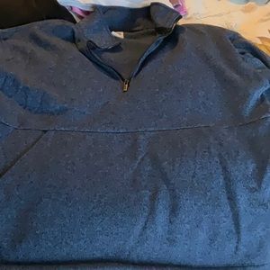 Pink half zip sweater fleece with pouch pocket size medium